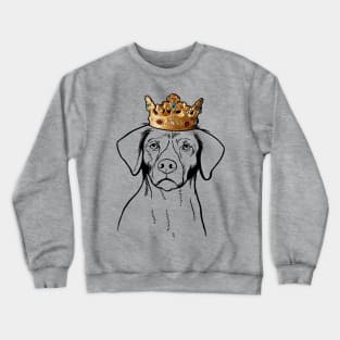 Brittany Dog King Queen Wearing Crown Crewneck Sweatshirt